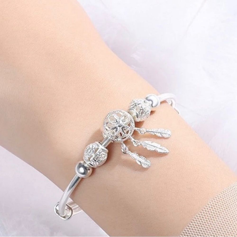 SILVER DREAMCATCHER BRACELET - Picture 4 of 4